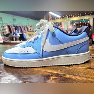Nike Light Blue and White Casual Shoes
